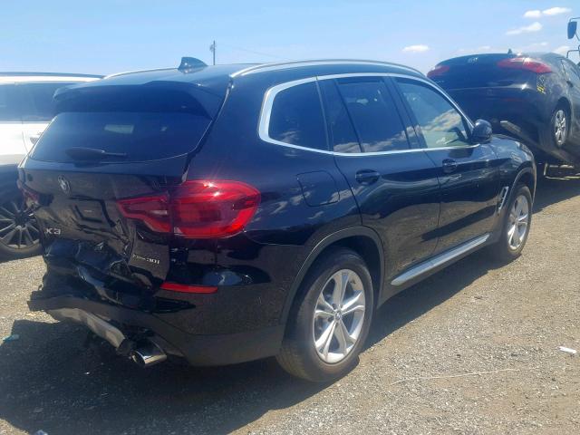 5UXTR9C54KLE12486 - 2019 BMW X3 XDRIVE3 BLACK photo 4