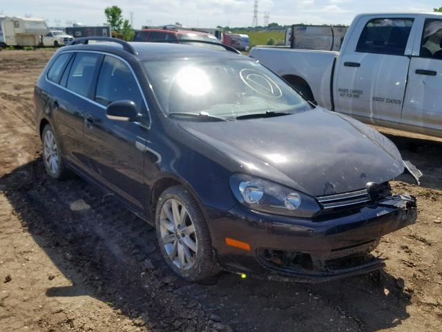 3VWPL7AJ9CM671445 - 2012 VOLKSWAGEN JETTA TDI BLACK photo 1