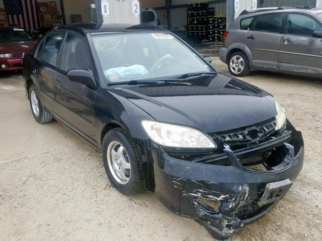 2HGES16305H583522 - 2005 HONDA CIVIC DX V BLACK photo 1