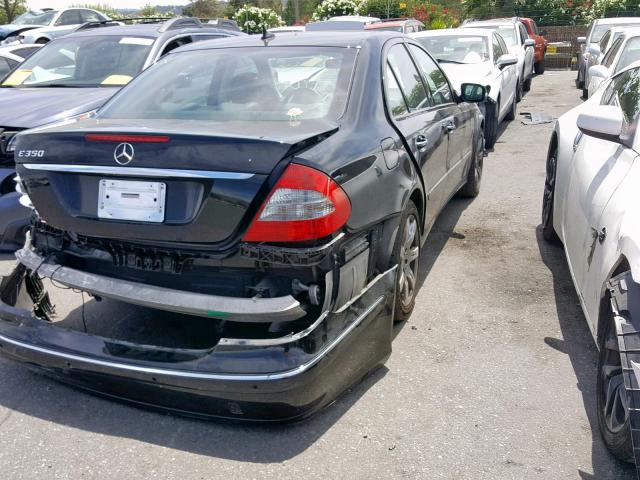 WDBUF56X48B187775 - 2008 MERCEDES-BENZ E 350 BLACK photo 4