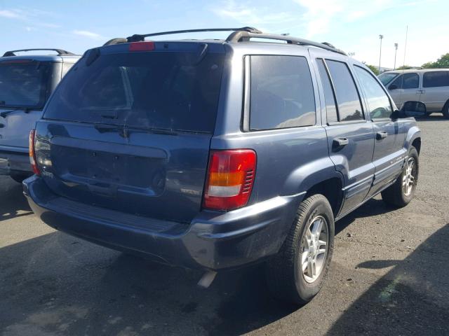 1J4GX48S94C277509 - 2004 JEEP GRAND CHER BLUE photo 4