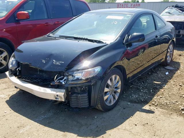 2HGFG1B99BH518034 - 2011 HONDA CIVIC EXL BLACK photo 2