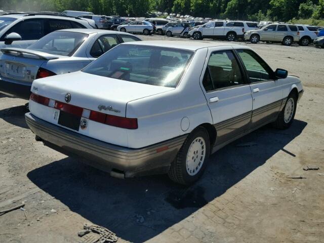 ZAREA33A2M6205031 - 1991 ALFA ROMEO 164 WHITE photo 4