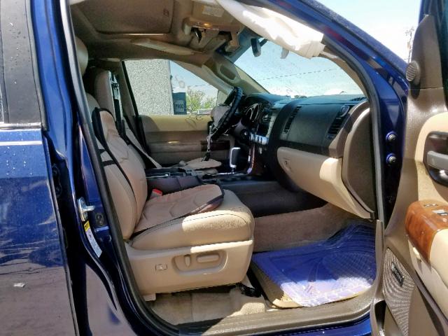 5TDZY68A18S009931 - 2008 TOYOTA SEQUOIA LI BLUE photo 5