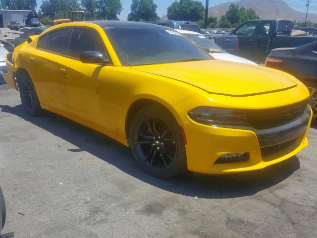 2C3CDXHG1HH643206 - 2017 DODGE CHARGER SX YELLOW photo 1