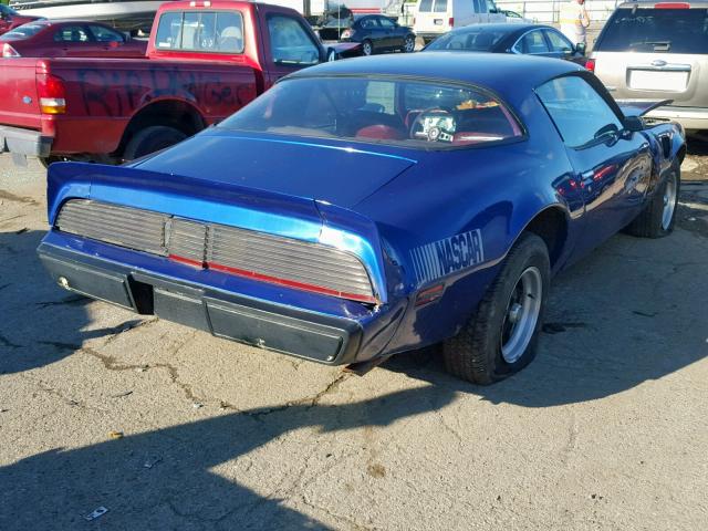 2W87K9N139595 - 1979 PONTIAC TRANSAM BLUE photo 4