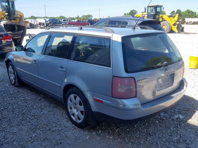 WVWWH63BX3E145816 - 2003 VOLKSWAGEN PASSAT GLX SILVER photo 3