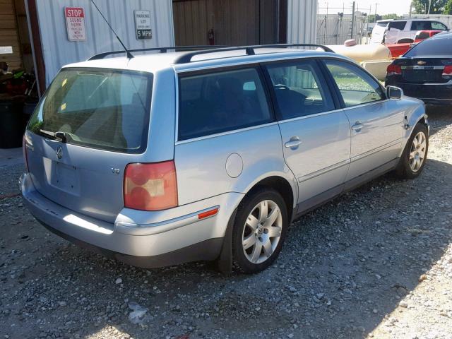 WVWWH63BX3E145816 - 2003 VOLKSWAGEN PASSAT GLX SILVER photo 4