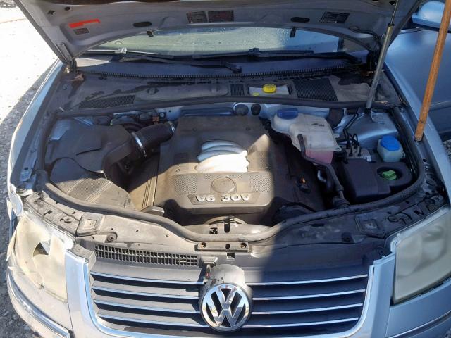 WVWWH63BX3E145816 - 2003 VOLKSWAGEN PASSAT GLX SILVER photo 7