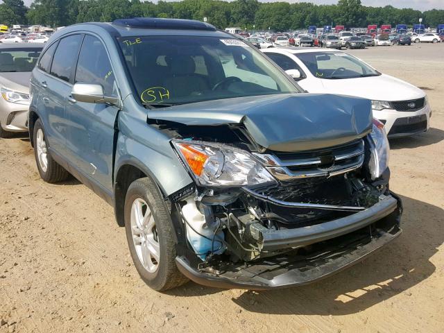 5J6RE3H72BL051507 - 2011 HONDA CR-V EXL GREEN photo 1