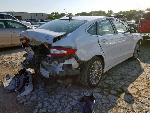 3FA6P0K90GR361651 - 2016 FORD FUSION TIT WHITE photo 4