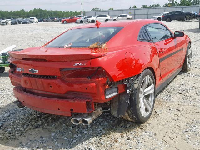 2G1FZ1EP6D9801290 - 2013 CHEVROLET CAMARO ZL1 红色 照片 4