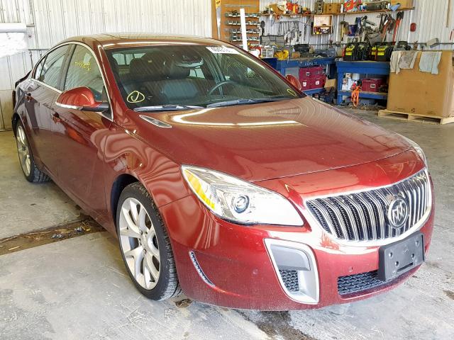 2G4GU5GX8H9159008 - 2017 BUICK REGAL GS MAROON photo 1