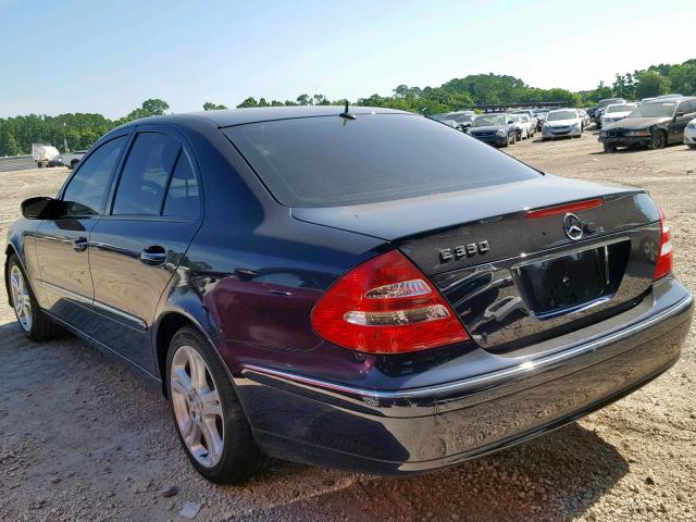 WDBUF56J06A869017 - 2006 MERCEDES-BENZ E 350 BLUE photo 3