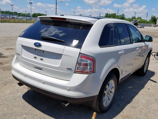 2FMDK38C39BA54542 - 2009 FORD EDGE SEL WHITE photo 4