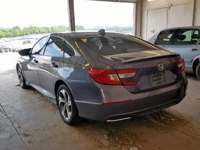 1HGCV1F56JA239203 - 2018 HONDA ACCORD EXL GRAY photo 3