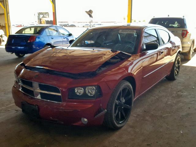 2B3KA33V29H600091 - 2009 DODGE CHARGER SX RED photo 2