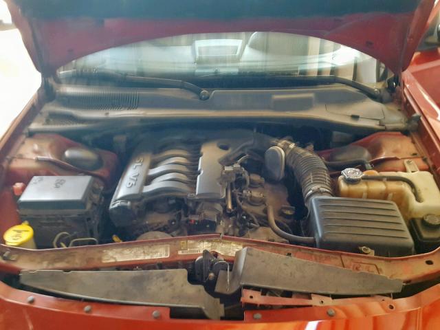 2B3KA33V29H600091 - 2009 DODGE CHARGER SX RED photo 7