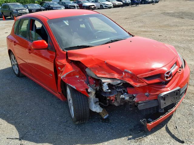 JM1BK343281779738 - 2008 MAZDA 3 HATCHBAC RED photo 1