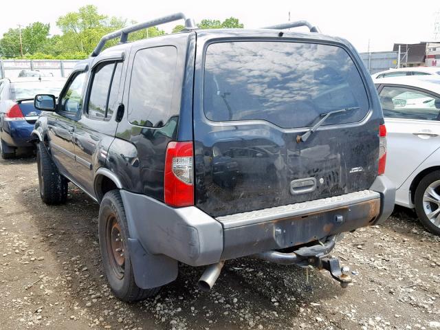 5N1ED28Y53C697275 - 2003 NISSAN XTERRA XE BLACK photo 3