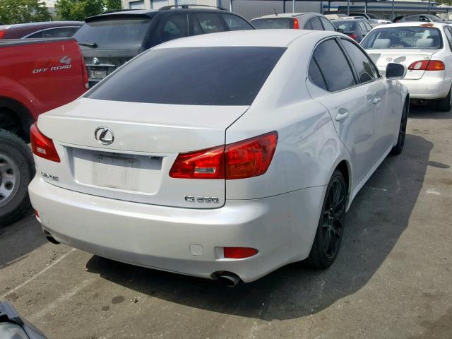 JTHBK262X65008897 - 2006 LEXUS IS 250 WHITE photo 4