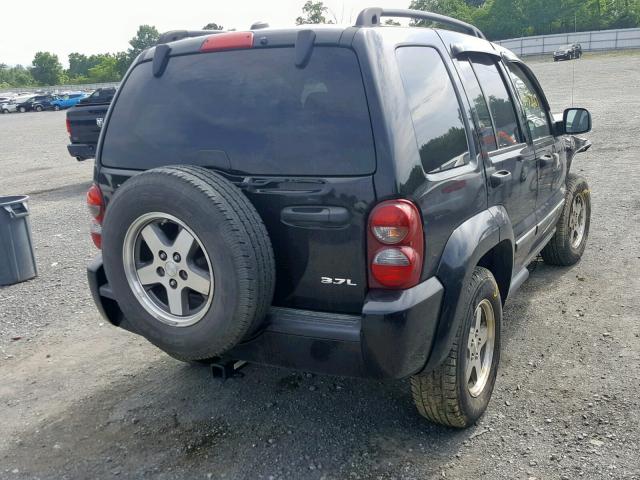 1J4GL38K95W688236 - 2005 JEEP LIBERTY RE BLACK photo 4