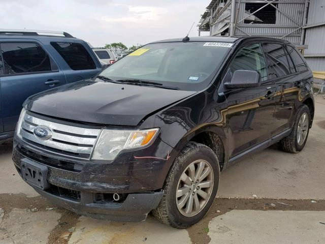 2FMDK3JC7ABB58367 - 2010 FORD EDGE SEL BLACK photo 2