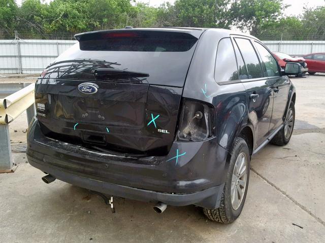 2FMDK3JC7ABB58367 - 2010 FORD EDGE SEL BLACK photo 4