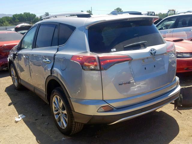 2T3YFREV1HW354174 - 2017 TOYOTA RAV4 LIMIT GRAY photo 3