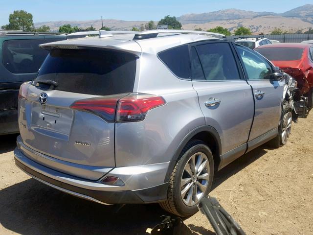 2T3YFREV1HW354174 - 2017 TOYOTA RAV4 LIMIT GRAY photo 4