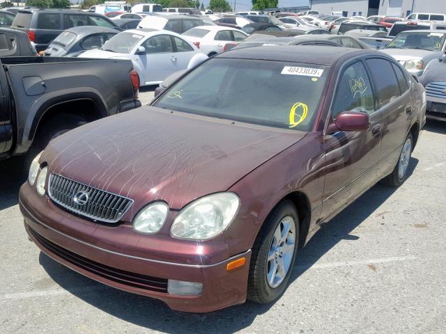 JT8BD69S410128021 - 2001 LEXUS GS 300 BURGUNDY photo 2