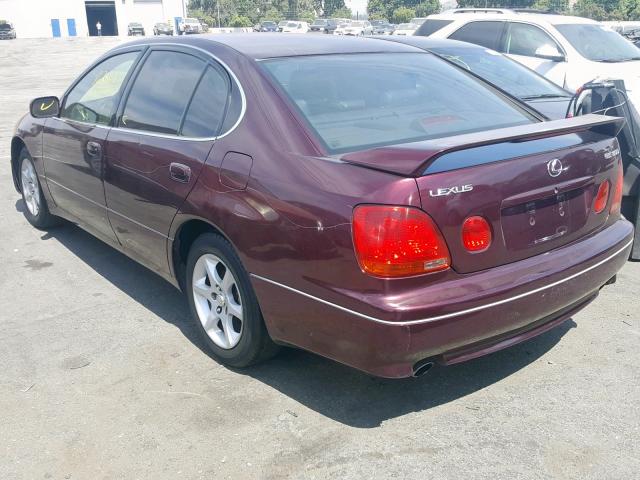 JT8BD69S410128021 - 2001 LEXUS GS 300 BURGUNDY photo 3