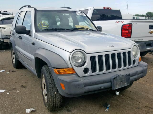 1J4GL48K87W620888 - 2007 JEEP LIBERTY SP SILVER photo 1