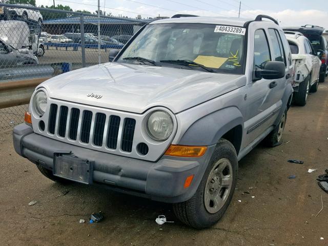 1J4GL48K87W620888 - 2007 JEEP LIBERTY SP SILVER photo 2