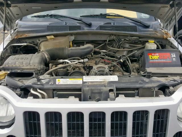 1J4GL48K87W620888 - 2007 JEEP LIBERTY SP SILVER photo 7