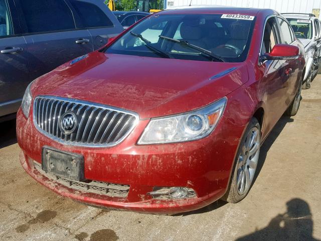 1G4GJ5E34DF206920 - 2013 BUICK LACROSSE T RED photo 2