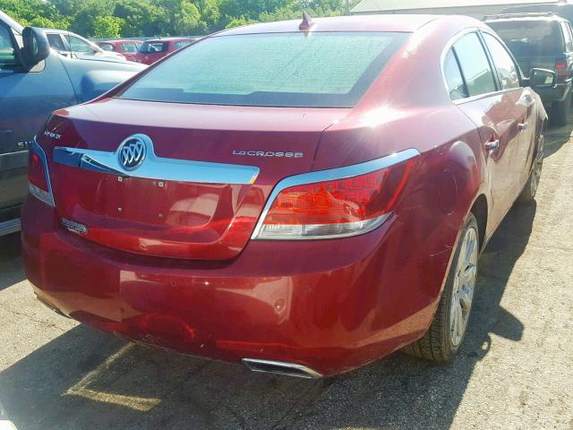 1G4GJ5E34DF206920 - 2013 BUICK LACROSSE T RED photo 4