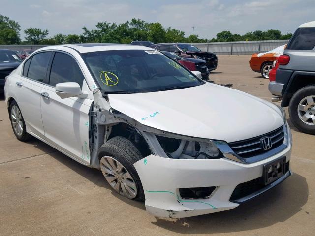 1HGCR2F89FA013734 - 2015 HONDA ACCORD EXL WHITE photo 1