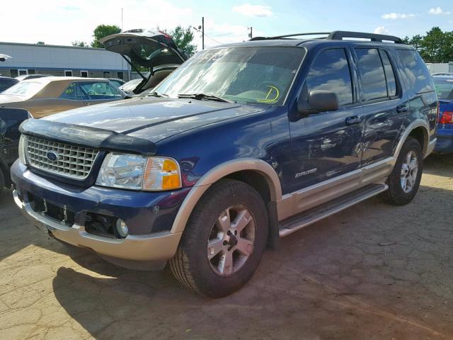 1FMDU74K35UA11127 - 2005 FORD EXPLORER E BLUE photo 2