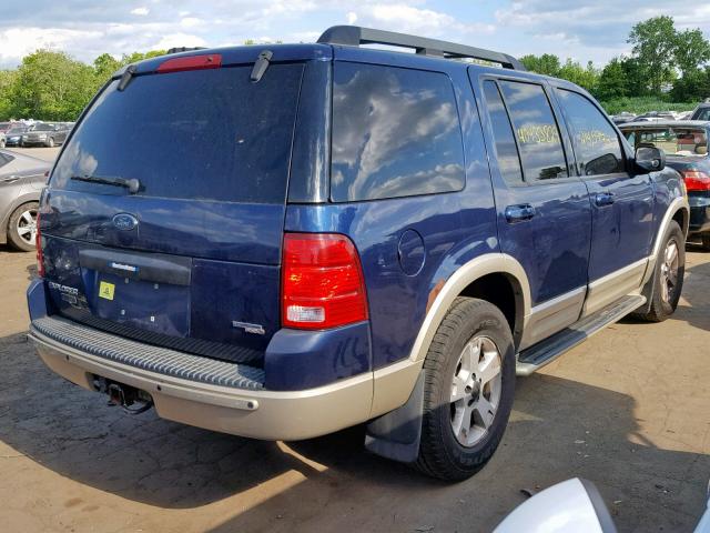 1FMDU74K35UA11127 - 2005 FORD EXPLORER E BLUE photo 4