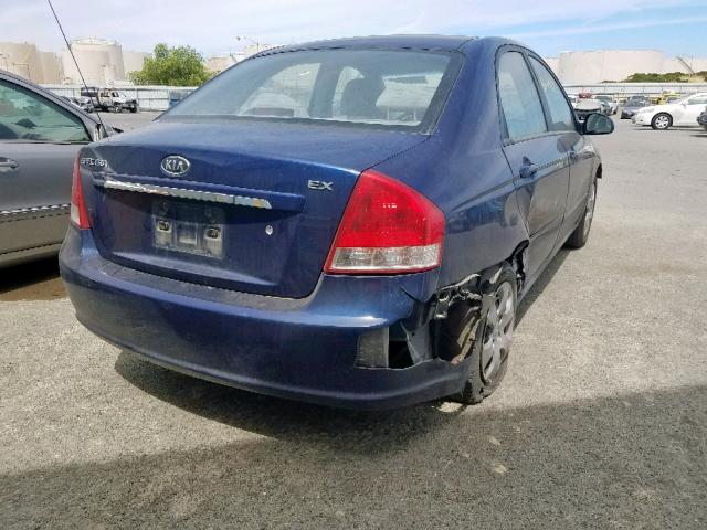 KNAFE122175441680 - 2007 KIA SPECTRA EX BLUE photo 4