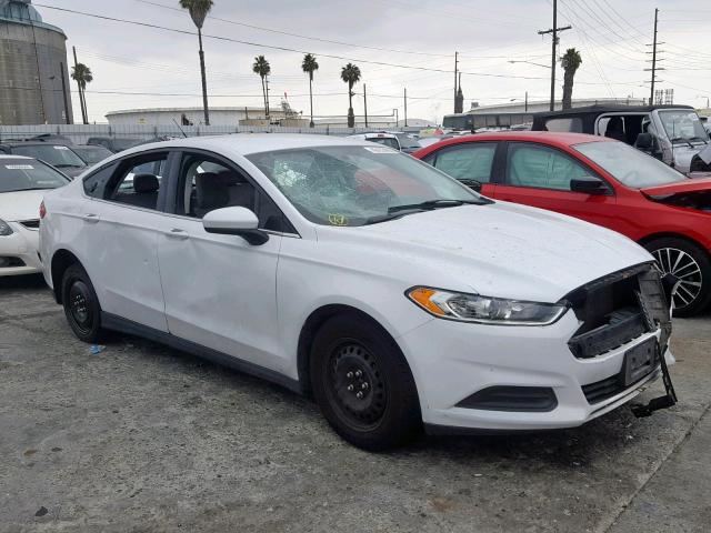 3FA6P0G71ER177713 - 2014 FORD FUSION S WHITE photo 1