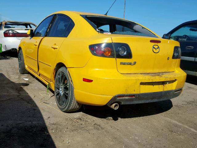 JM1BK323X41129049 - 2004 MAZDA 3 S YELLOW photo 3