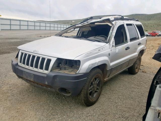 1J4GW48SX4C377167 - 2004 JEEP GRAND CHER SILVER photo 2