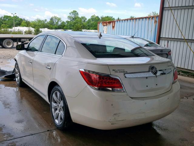 1G4GC5EG9AF129437 - 2010 BUICK LACROSSE C WHITE photo 3