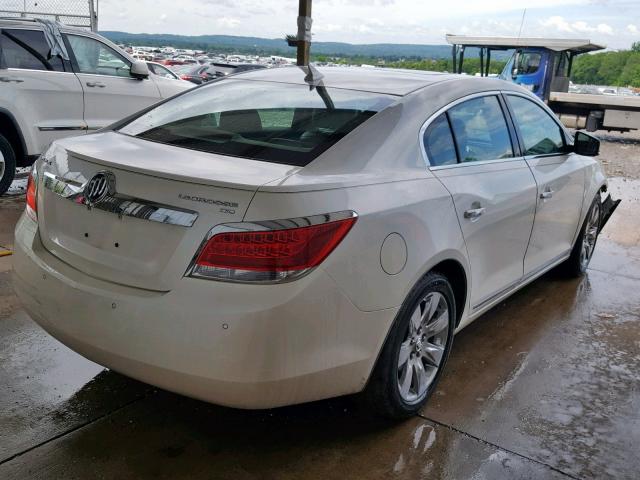 1G4GC5EG9AF129437 - 2010 BUICK LACROSSE C WHITE photo 4