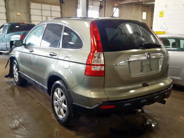 5J6RE48798L041068 - 2008 HONDA CR-V EXL GREEN photo 3