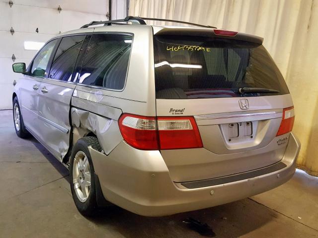 5FNRL38895B034179 - 2005 HONDA ODYSSEY TO SILVER photo 3