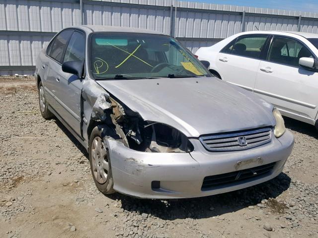 2HGEJ6618YH518775 - 2000 HONDA CIVIC BASE SILVER photo 1