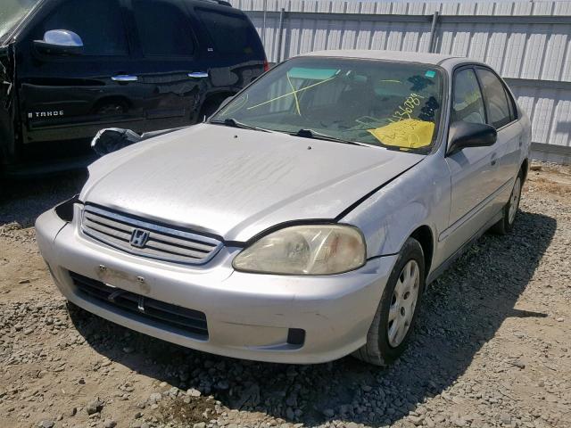 2HGEJ6618YH518775 - 2000 HONDA CIVIC BASE SILVER photo 2